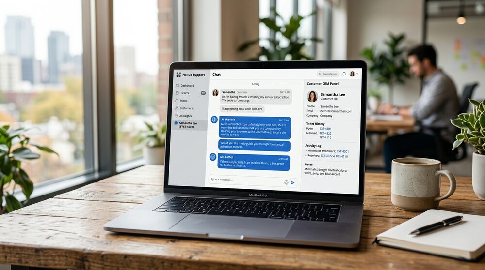 AI chatbot conversation interface